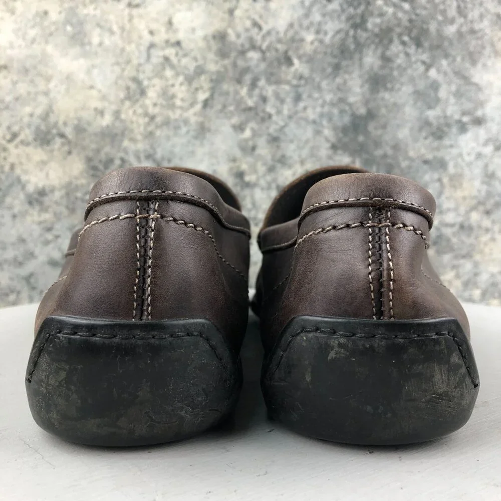 Tremp Men's Size 45 Brown Leather Closed Toe Slip On Driving Shoes Loafers ITALY